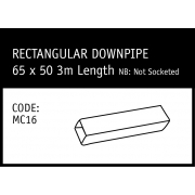 Marley Rectangular Downpipe 65x50mm 3m - MC16